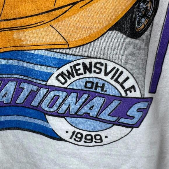 Vintage 1999 Pumpkin Run Nationals T-Shirt XXXL Owensville OH Car Show Rod 90s - Picture 6 of 7